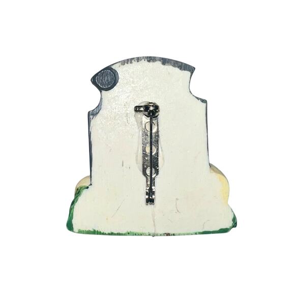 Vintage Halloween gravestone pin - Picture 2 of 4